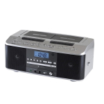 Toshiba CD-raadio kassetim&auml;ngija Silver TY-CDW991 (S)