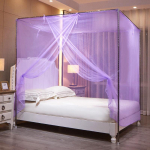 Elegantne printsessi stiilis s&auml;&auml;sev&otilde;rk kaheinimesevooditele julge kronsteini ja paksu mustriga 2.0m x 2.2m Bed