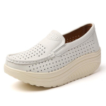 Uued Kevadised Naiste Madala Platvormiga Mokassiinid Kingad Daamide Suede Nahast L&auml;bil&otilde;ikega Vabaaja Kingad Slip-on Madalad Mokassiinid Creepers 35