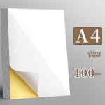 A4 L&auml;ikivad Isekleepuvad Etiketilehed (100 tk) laserprinteritele, mittekleepuv pind, t&uuml;hjad kleebised