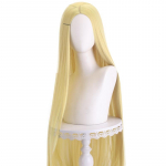 100cm Pikk Sirge Cosplay Parukas Keskmise Lahknemisega Keskmine Lahknemine Blond Roosa Punane Lilla Kuumuskindel S&uuml;nteetiline Juukseparukas One Size