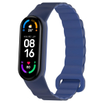 Silikoonist magnetrihm Xiaomi Mi Band jaoks 7 6 5 4 3 Sports Bicolor Loop K&auml;ev&otilde;ru Rihm Mi Band jaoks 6 5 Blet For Mi Band 5 Correa For Mi band 7 sinine/roosa