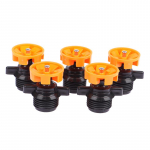 5 tk 1/2 isakeermega automaatne p&ouml;&ouml;rlemine 360 ​​kraadi kastmisotsiku vihmutiga Garden Park murulillede k&ouml;&ouml;giviljade kastmine 5Pcs