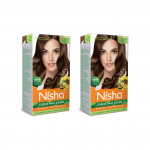 Nisha Cr&egrave;me Hair Color Pack 2, Permanent Blonde Hair Dye Color, 100% Gray Coverage, Chocolate Blonde, 4.23 oz