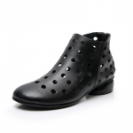 L&uuml;hikesed Saapad Naiste Ehtsast Nahast Sandaalid Paksu Kontsaga &Otilde;&otilde;nsad Naiste Kingad 2025 Uued Kevad Suvi Lehma Nahast Naiste Kingad 34-43 42 must