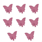 Butterfly Hooks for Hanging Coats Towels Keys in Bathroom Kitchen Porch White