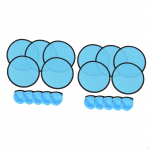 10 Pieces Folding Fans Diameter 25 cm Flying Disc for DIY Outdoor Activity Party