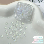 100 tk/karp isetehtud k&uuml;&uuml;nekunst. Fantaasia merineitsi mullihelmed k&uuml;&uuml;neprillid poolkerakujulised v&auml;rvilised l&auml;bipaistvad lame manik&uuml;&uuml;r teemant