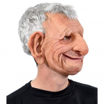 1 tk Halloweeni Cosplay Peo Lateksist Kogu N&auml;o Katte Suurte K&otilde;rvadega Vanamehe Peakatte Mask