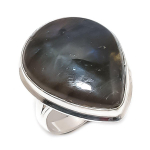 Labradorite Gemstone Handmade 925 Sterling Silver Jewelry Ring Size 9 d6r34