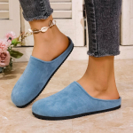 Moodsad Naiste sussid Uued Kerged Trendikad &Uuml;mar Ninaga Naiste Sandaalid S&uuml;gis Uued Retro Lamedad Sussid Slip-on Disainerjalatsid Klipid Naistele 36 sinine