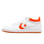 Converse Fastbreak Pro Nahast Keskmise K&otilde;rgusega Valge Oranž Kummist Unisex Tennised A09185C 47.5