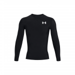 Under Armour HeatGear&reg; OG Kompressiooniga pikavarrukaline &uuml;hev&auml;rviline logo &uuml;mmarguse kaelusega liibuv treenings&auml;rk Meeste &uuml;laosad Must 1387696-001 M