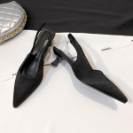 Moodsad Uued S&uuml;gisesed Naiste Kingad Moodsad Naiste Kingad Terava Ninaga K&otilde;rged Kontsad Madalad Naiste Sandaalid Kingad Naiste Zapatos Mujer 35 must