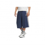 Adidas Originals Klassikaline Kolme Triibu Seeria Trefoil SS25 Moodne Mitmek&uuml;lgne Trendikas Mugav Vabaaja L&uuml;hikesed P&uuml;ksid Meeste l&uuml;hikesed p&uuml;ksid S&uuml;gavsinine Kreemjas-Valge KB5442 L