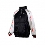 Nike SS25 AS W NSW Street SVNR Vabaaja Minimalistlik Mitmek&uuml;lgne Seisukrae Puuvillane Jakk Naiste Jakk Must Valge HF9436-010 M