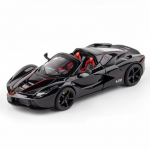 1/24 Laferrari Sulamist Avatud Sportauto Mudel Die-cast & M&auml;ngus&otilde;idukid Metallist Autode Mudel Simulatsioonheli ja valgusega Laste Kingitus must