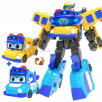 2 &Uuml;hes GGBOND Gogo Buss Transformatsioonirobot Autoks Tegevuskujud Deformatsioon Kiirabi/Politsei/Tulet&otilde;rjuja Lium&auml;nguasjad Lastele Kingitus