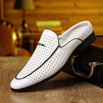 Moodsad Uued Meeste Sinised Kollased Punased Poolpapud Nahast Kingad Meeste Vabaaja Mules Mokassiinid Hingavad Loafers Zapatos Hombre 39