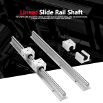2 tk SBR12 400 mm 12 mm lineaarne liugsiin-v&otilde;ll  4 tk SBR12UU laagriplokk