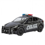 1/24 metallist valatud Tesla soomustatud politseiauto mudel Simulatsioonheli ja -valgusega Uksed avanevad Laste m&auml;nguasjad Kaunistused S&uuml;nnip&auml;evakingitus