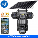 4G Kolme silma ja kolme objektiiviga j&auml;lgimiskaamera &ouml;ise n&auml;gemise ja &ouml;&ouml;p&auml;evaringse salvestusega, madala energiatarbimisega kodu AOV p&auml;ikesekaamera 4G Camera