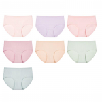 Urban Beauty Women's Mid-Waist Cotton Blend Underwear 7-Pack XL