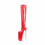 Mood 30CM Naiste Reie Saapad 2025 Disainer Luksus Platvorm K&otilde;rge Konts Naiste Kingad Seksikas Stiletto Daam &Uuml;le P&otilde;lve Saapad Ees Rihm 36