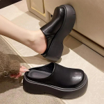 Platvormkingad Mules Kingad Naistele Slingback Sandaalid Kingad Disaineri Mood Sandaalid Uued Vabaaja K&otilde;ndimispl&auml;tud Naiste 35 must