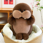 Dun Dun Mereloom Pehme M&auml;nguasi Laste Magamiskott H&uuml;ljes Padi H&uuml;ljes H&uuml;ljes Morss Suveniir Kodu Kaunistus 38cm【0.5kg】 pruun