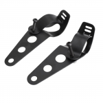 Mootorratta tulede kinnitus, esikahvli l&auml;bim&otilde;&otilde;t 1,4 - 1,7 tolli (35 - 43 mm), must