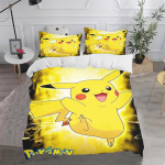 Pok&eacute;mon Pol&uuml;ester Tekikott Armsa Prinditud Multikaga Tekikott Voodipesukomplekt 3-osaline Sobib Lastele Ja T&auml;iskasvanutele Kahekohaline 135x200cm