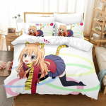 Toradora voodipesukomplekt, &uuml;heinimesevoodi, kaheinimesevoodi, &uuml;lisuur kaheinimesevoodi, t&auml;iskasvanud lapse magamistuba tekikott, 3D-print Anime voodilina komplekt 70x133cm 2pcs