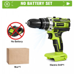 ONEGREEN 25+3 P&ouml;&ouml;rdemomendiga Elektriline L&ouml;&ouml;kpuur 2 K&auml;iguga Reguleeritav Juhtmeta Elektriline Kruvikeeraja Elektrit&ouml;&ouml;riist Makita 21V Aku jaoks Pin Without Battery