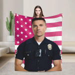 The Rookie TV-sarja pehme tekk reisimiseks kontorisse pl&uuml;&uuml;sist voodipesu visked naljakas diivanitooli flanellvoodikate diivanvoodi kate 40x50in pink