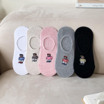 Naiste Papipou Kontsilukuga Sokid/V&otilde;ltsokid 6 Paari 6 pairs of white
