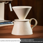 Ahjus k&uuml;psetatud keraamiline V60 tilguti kohvikomplekt