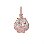 Pendentif femme - Lancaster - JLA-PEN-OWL-2 - Couleur blanche - Design chouette - &Eacute;l&eacute;gance intemporelle valge