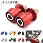 CBR650r CBR600RR CBR1000RR Z900 Z1000 Z650 jaoks 8MM 10MM Mootorratta Tarvikud Kiigehoova Rullikud Liugurid CNC Kiigehoova Tugi Green 10mm