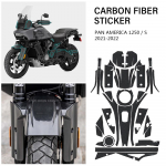 Mootorratta s&uuml;sinikkiust mustriga kleebised HARLEY PAN AMERICA 1250 S PA 1250S PA1250 2022 k&uuml;tusepaagi kleebise jaoks E