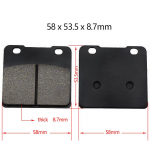Motorcycle Front And Rear Brake Pads For SUZUKI GSX1100 GSX 1100 katana GV1400 GV 1400 Cavalcade VS1400 VS 1400 Intruder VL 1Pair