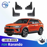 For Korando   Mudflaps Splash Guards Mudguards Mud Flaps Fender car Accessories 2019-2023