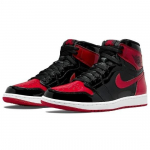 Air Jordan 1 Retro High OG Patent Bred Retro 2022 555088-063 EU 41 punane/must