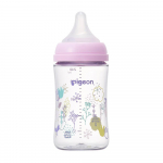 PIGEON Rinnapiimaasendaja imikutele alates 3. elukuust, valmistatud plastikust, disaini ja esmaklassilise l&auml;bipaistvusega Pudel, 240 ml, edaspidi, kerge,