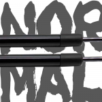 Tailgate Damper for 1996-2002 Mitsubishi Legnum Trunk Boot Gas Charged Gas Struts Lift support Normal black