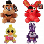 Fnaf Bonnie Foxy Chica pehmem&auml;nguasi 25cm 4 tk