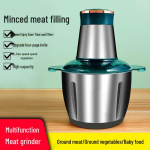 Elektriline multifunktsionaalne roostevabast terasest toidut&ouml;&ouml;tleja ja hakklihamasin 2L Green Mince Meat Grinder