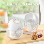 Kandev rinnapump K&auml;ed  Elektriline rinnapump imetamiseks 4 režiimi 12 imemisastet  Madal m&uuml;ratase Sisseehitatud aku 180 ml piimakogujaga,