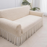 &Uuml;hev&auml;rviline žakaarkangas Diivanikate Elastne Pestav &Uuml;lekate 1/2/3/4/5-kohalisele Elutoa Diivanile 1Seater 90-140cm beež