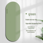 Paksenatud libisemiskindel ovaalne kummist joogamatt - Vaikne treeningsaali v&auml;ljaanne 60x180 cm